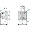 XXZ30 Accessory for XX6, 90° фіксуючий кронштейн, metallic