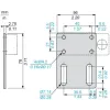 XXZ3074F Accessory for XX7-K - flat fixing plate - metallic