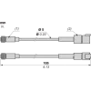 XXZKITDM6 Ultrasonic Configuration accessory, jumper M12 Male 4-pin to Deutsch Гніздовий 6-pin connector