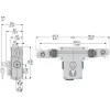 XY2CEDA596 Подвійний перемикач троса аварійної зупинки, Telemecanique rope pull switches XY2C, e 2x(1NC+1НІ), Pg13.5, key release pb pilot light