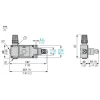 XY2CH13353 Перемикач троса аварійної зупинки з фіксацією, Telemecanique rope pull switches XY2C, 1NC+1НІ, pilot light 24 В