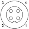 XZCC12FCP40B Гніздовий, M12, 4 pin, кутовий роз’єм, кабельний ввід XZCC12FCP40B Гніздовий, M12, 4 pin, кутовий роз’єм, кабельний ввід