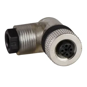 Гніздовий, M12, 4 pin, кутовий роз’єм, кабельний ввід 
