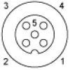 XZCC12FDM50B Гніздовий, M12, 5 pin, straight connector, кабельний ввід XZCC12FDM50B Гніздовий, M12, 5 pin, straight connector, кабельний ввід