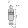 XZCC12FDP40B Гніздовий, M12, 4 pin, straight connector, кабельний ввід XZCC12FDP40B Гніздовий, M12, 4 pin, straight connector, кабельний ввід