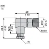 XZCC8FCM40S Гніздовий, M8, 4 pin, кутовий роз’єм, кабельний ввід M9.5 x 1 XZCC8FCM40S Гніздовий, M8, 4 pin, кутовий роз’єм, кабельний ввід M9.5 x 1