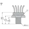 XZCE03M125M Перехідник, metal, tapped hole M20, for male connector, M12, 5 wire XZCE03M125M Перехідник, metal, tapped hole M20, for male connector, M12, 5 wire