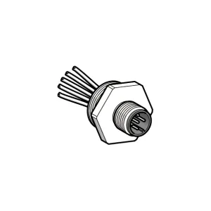 Перехідник, metal, tapped hole Стор. 13.5, for male connector, M12, 5 wire