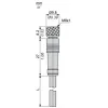 XZCP0566L2 Попередньо підключені роз`єми XZ, straight female, M8, 3 pins, кабель PUR 2 m