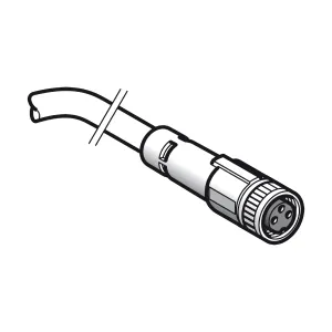 XZCP0566L20 Попередньо підключені роз`єми XZ, straight female, M8, 3 pins, кабель PUR 20 m Попередньо підключені роз`єми XZ, straight female, M8, 3 pins, кабель PUR 20 m
