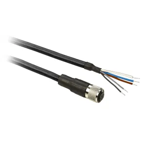 XZCP11V12L5 Попередньо підключені роз`єми XZ, straight female, M12, 5 контактів, кабель PUR 5 m Попередньо підключені роз`єми XZ, straight female, M12, 5 контактів, кабель PUR 5 m