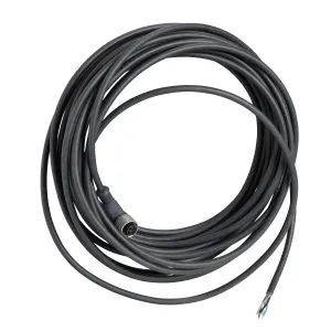 XZCP12V12L10 Попередньо підключені роз`єми XZ, кутовий гніздовий, M12, 5 контактів, кабель PUR 10 m Попередньо підключені роз`єми XZ, кутовий гніздовий, M12, 5 контактів, кабель PUR 10 m