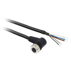 XZCP12V12L5 Попередньо підключені роз`єми XZ, кутовий гніздовий, M12, 5 контактів, кабель PUR 5 m Попередньо підключені роз`єми XZ, кутовий гніздовий, M12, 5 контактів, кабель PUR 5 m