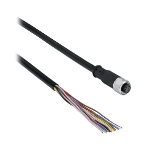 XZCP57V12L5 M12 12 pin straight female connector 5 m safety light curtain integrated muting M12 12 pin straight female connector 5 m safety light curtain integrated muting