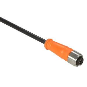 XZCPA1141L10 Попередньо підключені роз`єми XZ, straight female, M12, 4 pins, кабель ПВХ 10 m Попередньо підключені роз`єми XZ, straight female, M12, 4 pins, кабель ПВХ 10 m