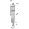 XZCPA1141L2 Попередньо підключені роз`єми XZ, straight female, M12, 4 pins, кабель ПВХ 2 m XZCPA1141L2 Попередньо підключені роз`єми XZ, straight female, M12, 4 pins, кабель ПВХ 2 m