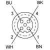 XZCPB1141L5 Попередньо підключені роз`єми XZ, straight female, M12 4 pins, shielded cable PUR 5 m XZCPB1141L5 Попередньо підключені роз`єми XZ, straight female, M12 4 pins, shielded cable PUR 5 m