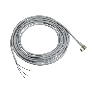 XZCPV0766L5 Попередньо підключені роз`єми XZ, кутовий гніздовий, M8, 3 pins, кабель ПВХ 5 m Попередньо підключені роз`єми XZ, кутовий гніздовий, M8, 3 pins, кабель ПВХ 5 m