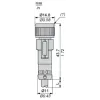 XZCPV1865L10 Попередньо підключені роз`єми XZ, straight female, 1/2 XZCPV1865L10 Попередньо підключені роз`єми XZ, straight female, 1/2