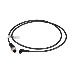 XZCR1502040G2 Кабель-перемичка XZ, male straight M12 3 pin, female elbowed Ø 8 mm 3 pin, PUR 2 m Кабель-перемичка XZ, male straight M12 3 pin, female elbowed Ø 8 mm 3 pin, PUR 2 m