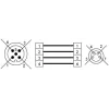 XZCR1509041J2 Кабель-перемичка XZ, male straight M12 4 pin, female straight M8 4 pin, PUR 2 m XZCR1509041J2 Кабель-перемичка XZ, male straight M12 4 pin, female straight M8 4 pin, PUR 2 m