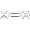 XZCR1511040E2 Кабель-перемичка XZ, male straight M12 3 pin, female straight M12 3 pin, PUR 2 m XZCR1511040E2 Кабель-перемичка XZ, male straight M12 3 pin, female straight M12 3 pin, PUR 2 m