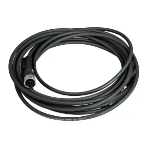 XZCR1511041C5 Кабель-перемичка XZ, male straight M12 4 pin, female straight M12 4 pin, PUR 5 m Кабель-перемичка XZ, male straight M12 4 pin, female straight M12 4 pin, PUR 5 m