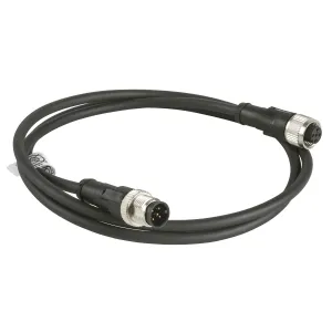 XZCR1511064D2 Кабель-перемичка XZ, male straight M12 5 pin, female straight M12 5 pin, PUR 2 m Кабель-перемичка XZ, male straight M12 5 pin, female straight M12 5 pin, PUR 2 m