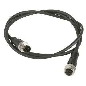 XZCR1512040A2 Кабель-перемичка XZ, male straight M12 3 pin, female elbowed M12 3 pin, PUR 2 m Кабель-перемичка XZ, male straight M12 3 pin, female elbowed M12 3 pin, PUR 2 m