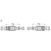 XZCRB151141C5 Кабель-перемичка, male straight M12 4 pin female straight M12 4 pin PUR shielded 5 m XZCRB151141C5 Кабель-перемичка, male straight M12 4 pin female straight M12 4 pin PUR shielded 5 m