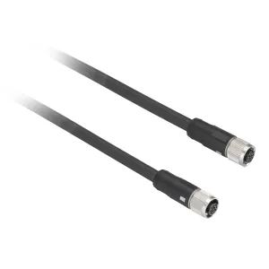 XZCRB4444P14L2 Кабель-перемичка XZ - straight female M12 12 pin - straight female M12 12 pin - 2м Кабель-перемичка XZ - straight female M12 12 pin - straight female M12 12 pin - 2м