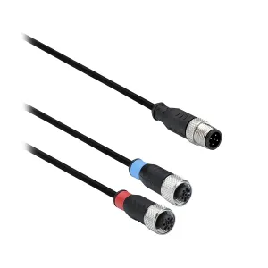 XZCRSR Y M12 5 poles splitters receiver for safety light curtain integrated muting Y M12 5 poles splitters receiver for safety light curtain integrated muting