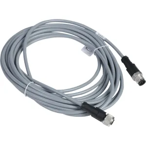 XZCRV1511041C5 Кабель-перемичка XZ, male straight M12 4 pin, female straight M12 4 pin, ПВХ 5 m Кабель-перемичка XZ, male straight M12 4 pin, female straight M12 4 pin, ПВХ 5 m