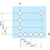 ZB5AP6S Головка для кнопки без підсвічування, Harmony XB5, XB4, blue flush pushbutton Ø22 mm пружинне повернення unmarked