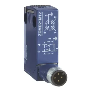 Корпус кінцевого вимикача, Кінцевий вимикач XC Standard, ZCMD, 1NC+1NO, silver, snap action, connection, M12