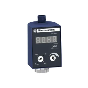 Електронні датчики тиску, Датчики тиску XM, Дисплей & switch ЗМЛП, 24 V DC, 4...20 мА, PNP, window, M12